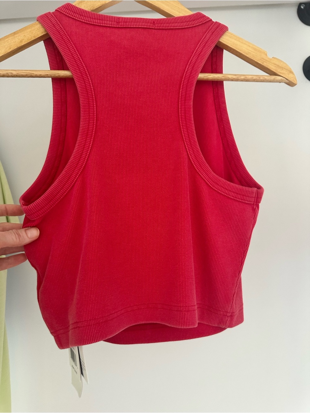 Beyond Yoga Women's Cropped Ribbed Tank Top - *Pink - Picture 3 of 3